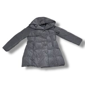 Cole Haan Women’s Signature Pillow Collar Puffer Coat Size Large Carbon Grey